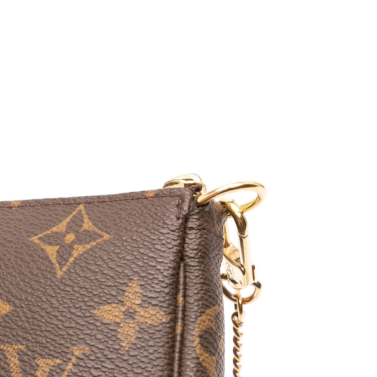 Louis Vuitton Monogram Mini Pochette Accessoires Bruin