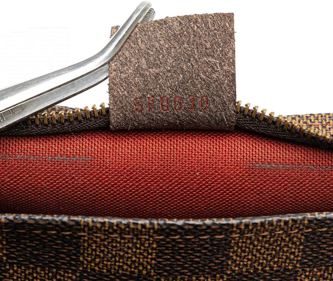 Louis Vuitton Damier Ebene Trousse Pochette Bruin