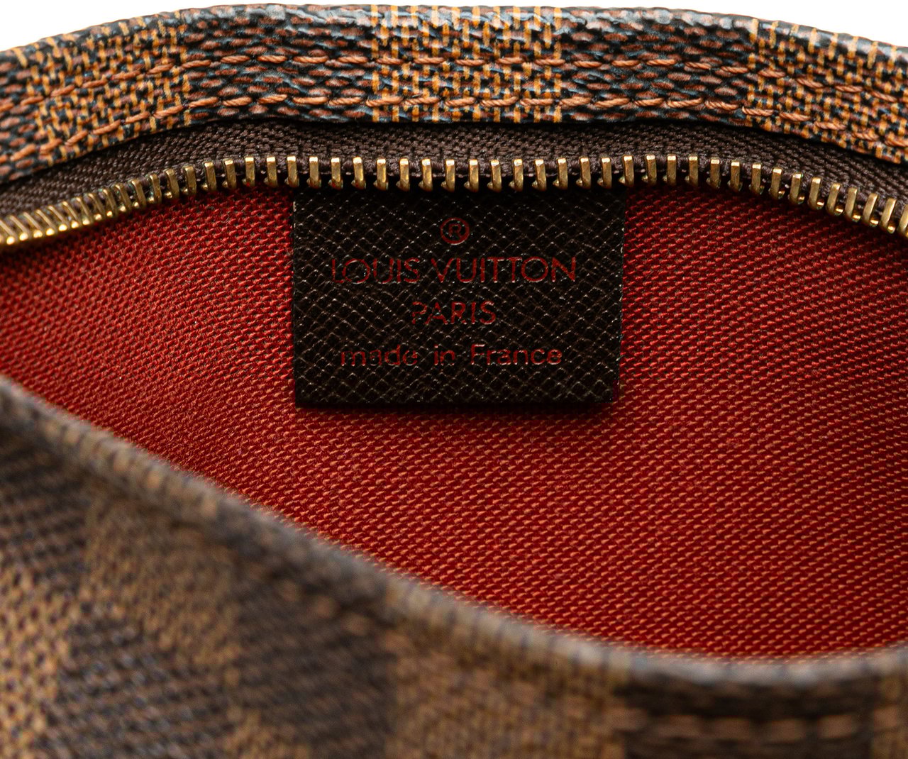 Louis Vuitton Damier Ebene Trousse Pochette Bruin