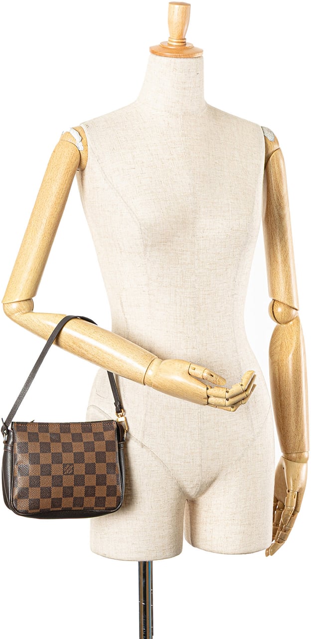 Louis Vuitton Damier Ebene Trousse Pochette Bruin