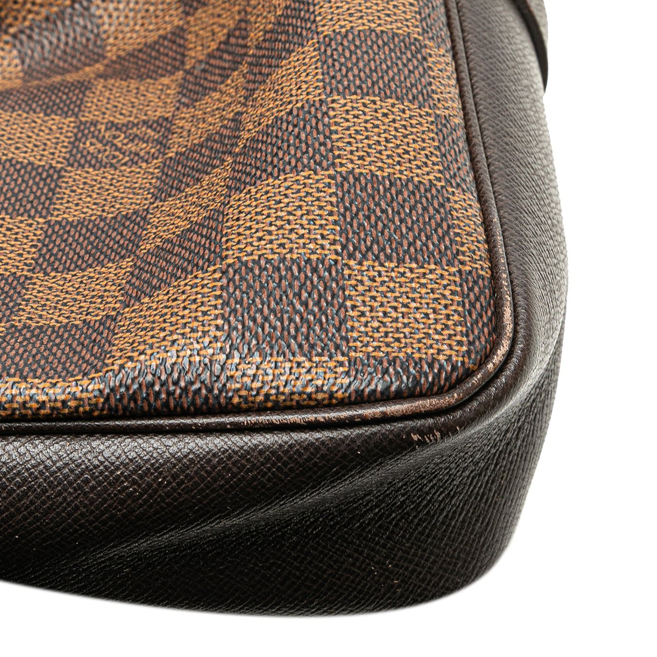 Louis Vuitton Damier Ebene Trousse Pochette Bruin