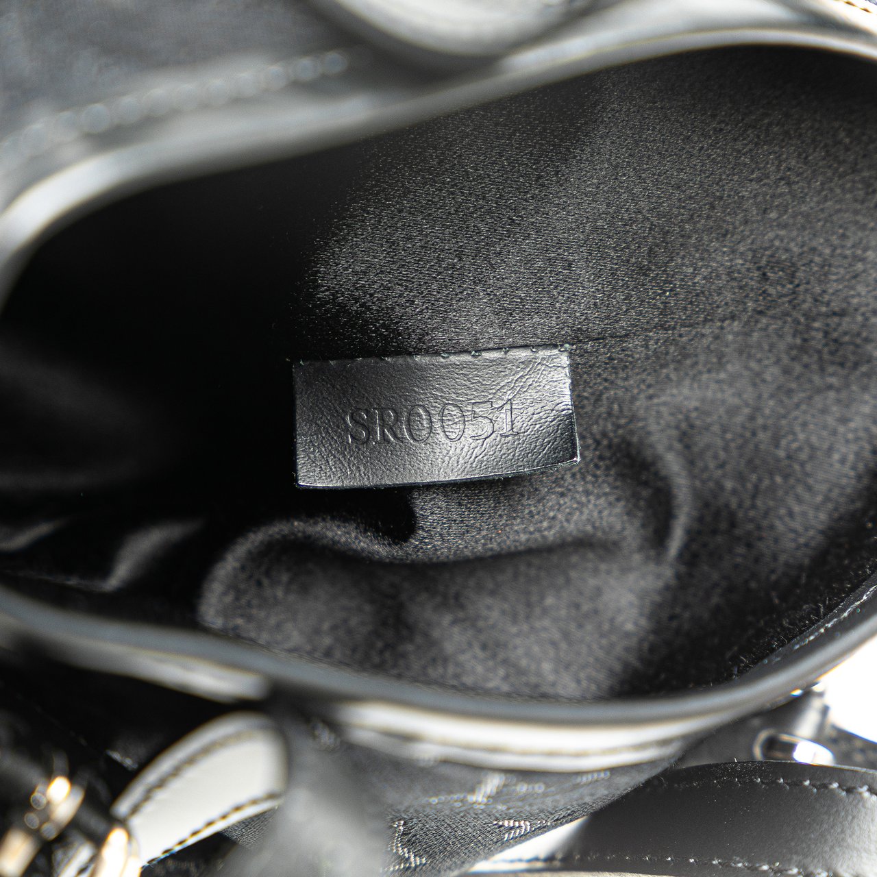 Louis Vuitton Monogram Mini Satin Bucket Zwart