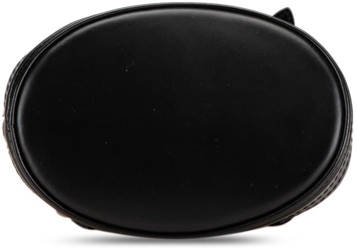 Louis Vuitton Monogram Mini Satin Bucket Zwart