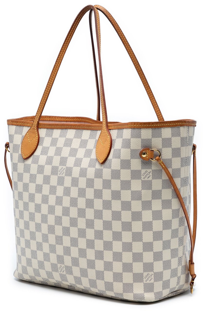 Louis Vuitton Damier Azur Neverfull MM Wit