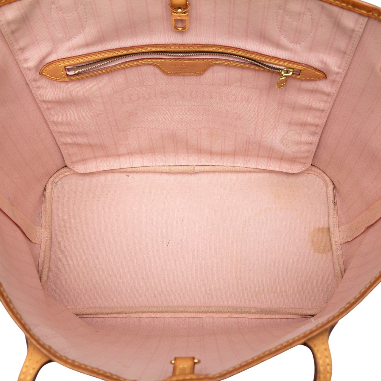 Louis Vuitton Damier Azur Neverfull MM Wit