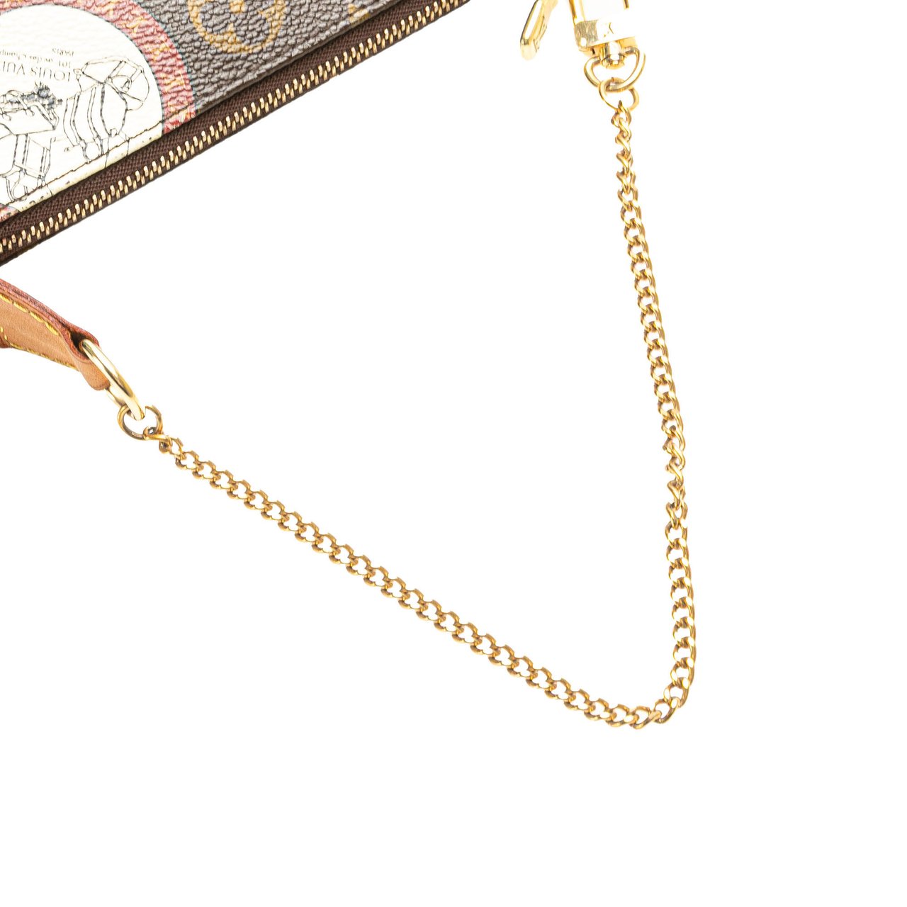 Louis Vuitton Monogram Patch Mini Pochette Accessoires Bruin