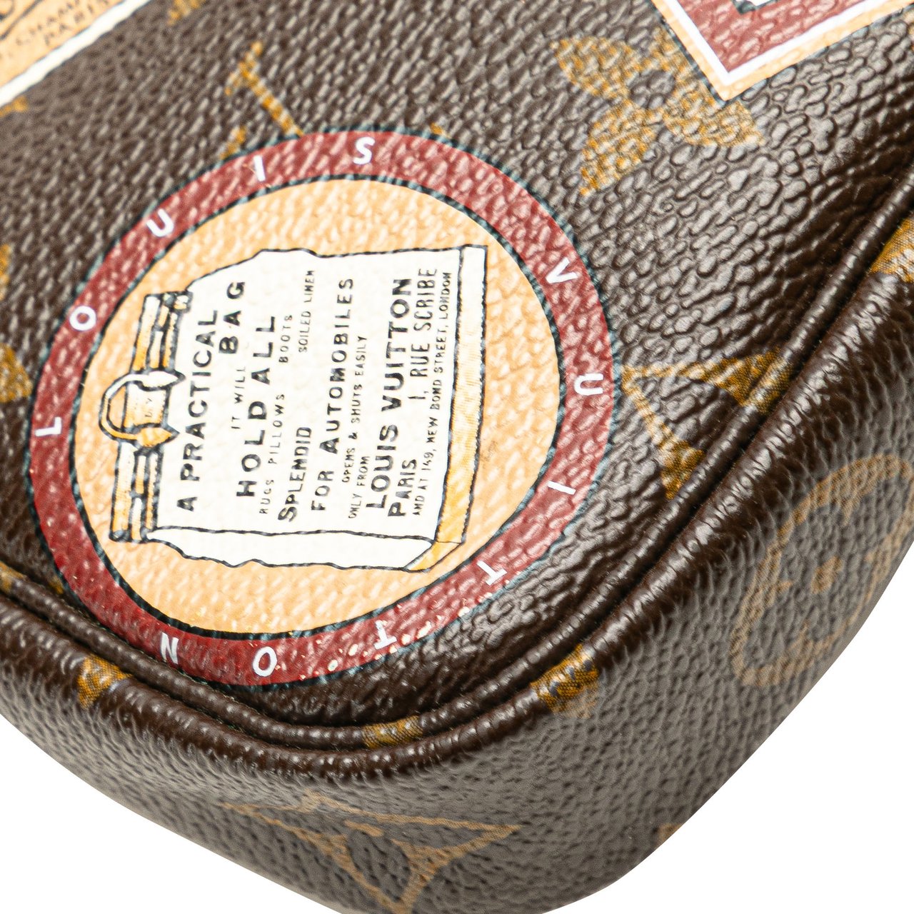 Louis Vuitton Monogram Patch Mini Pochette Accessoires Bruin