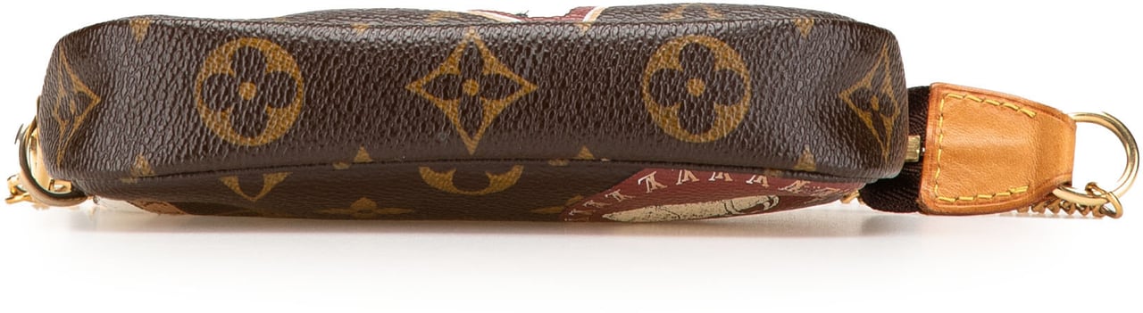 Louis Vuitton Monogram Patch Mini Pochette Accessoires Bruin
