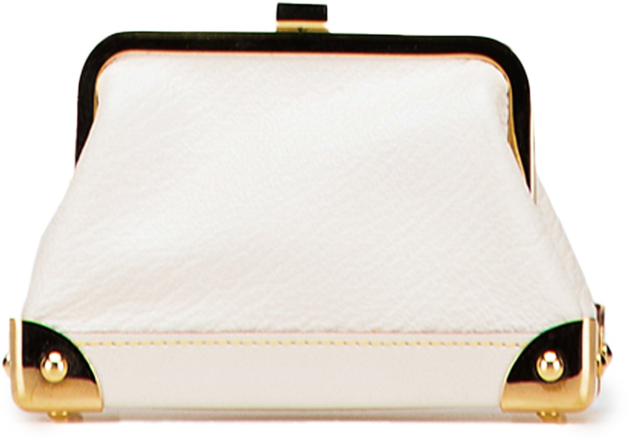 Louis Vuitton Suhali Porte Monnaie Coin Pouch Wit