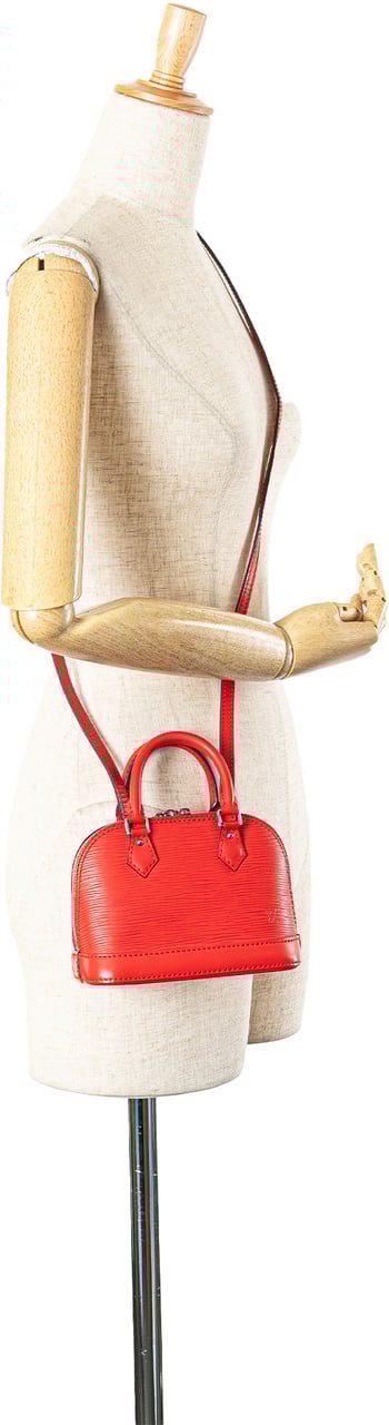 Louis Vuitton Epi Nano Alma Rood