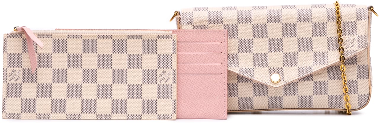 Louis Vuitton Damier Azur Pochette Felicie Wit