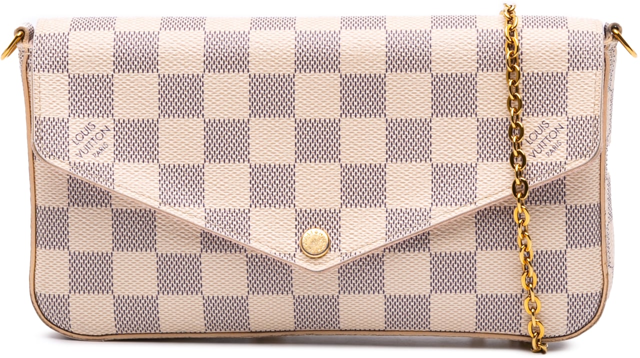 Louis Vuitton Damier Azur Pochette Felicie Wit