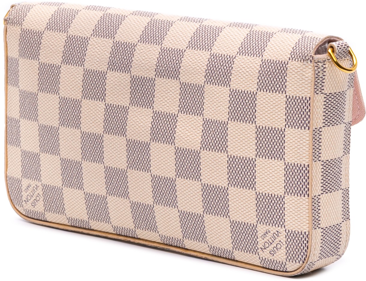 Louis Vuitton Damier Azur Pochette Felicie Wit