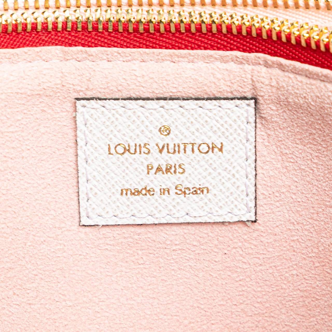 Louis Vuitton Limited Edition Monogram Giant Double Zip Pochette Rood