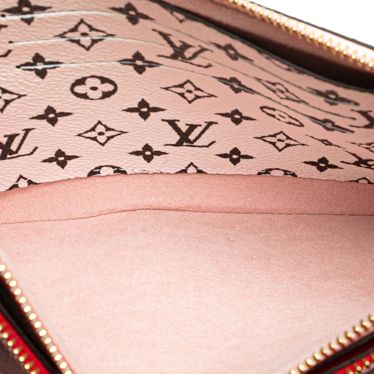 Louis Vuitton Limited Edition Monogram Giant Double Zip Pochette Rood