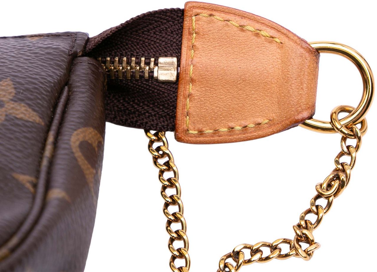 Louis Vuitton Monogram Mini Pochette Accessoires Bruin