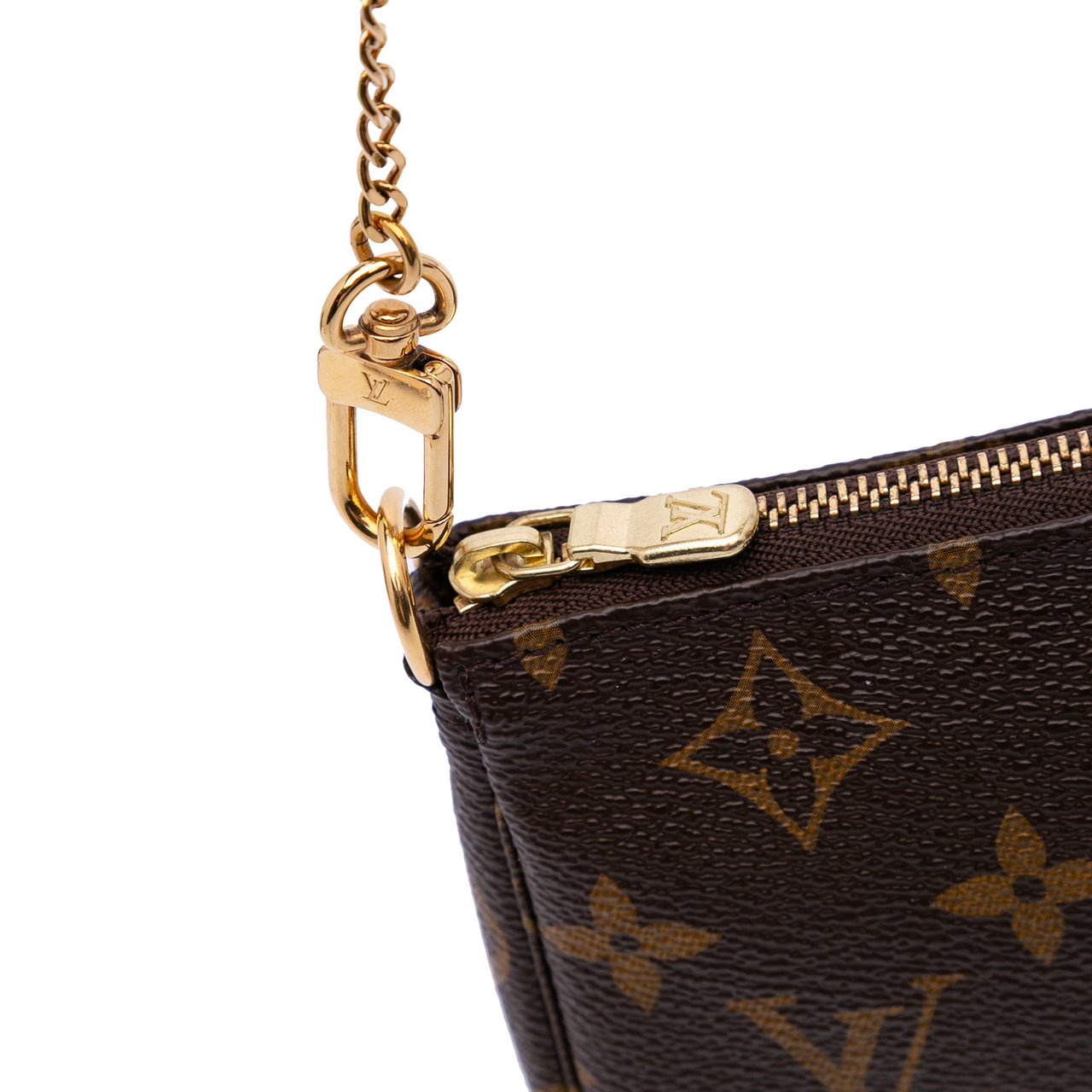 Louis Vuitton Monogram Mini Pochette Accessoires Bruin