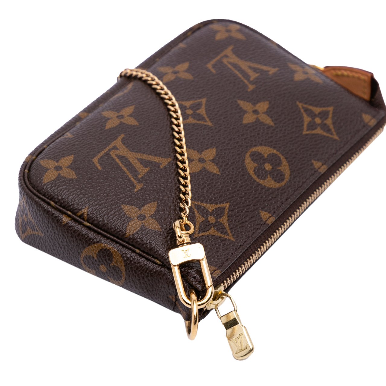 Louis Vuitton Monogram Mini Pochette Accessoires Bruin