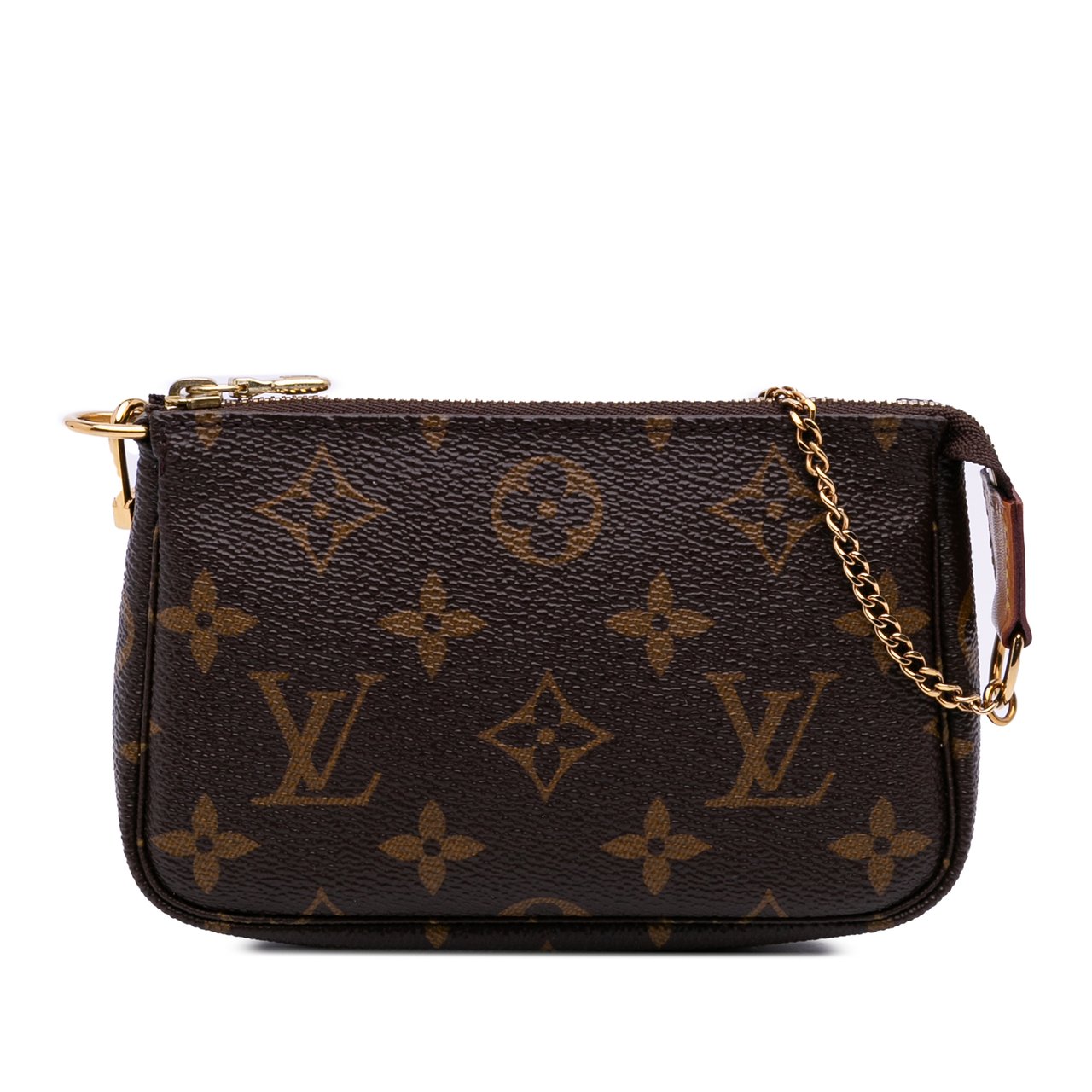 Louis Vuitton Monogram Mini Pochette Accessoires Bruin