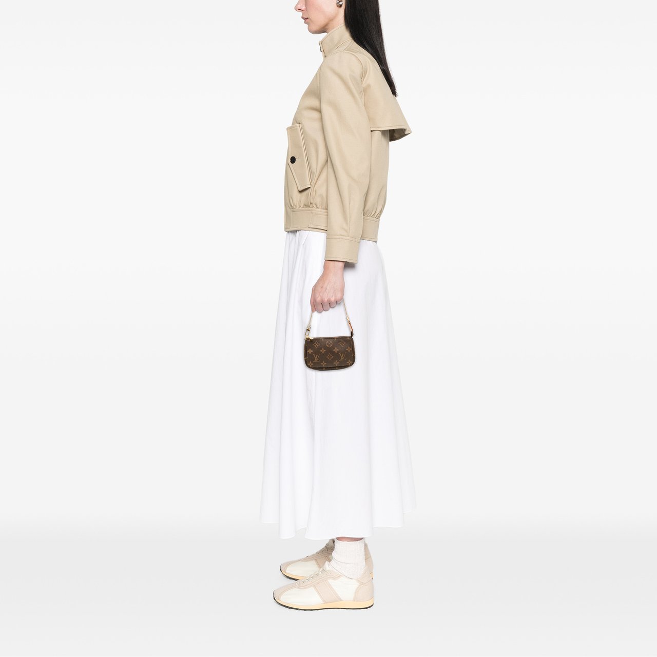 Louis Vuitton Monogram Mini Pochette Accessoires Bruin