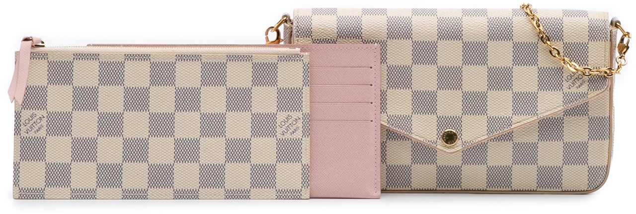 Louis Vuitton Damier Azur Pochette Felicie Wit