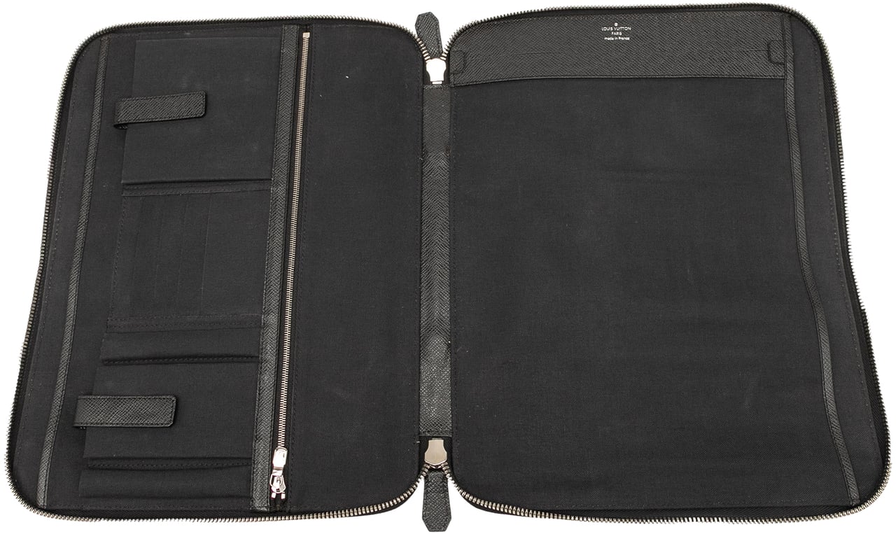 Louis Vuitton Taiga Vladimir Portfolio Zwart