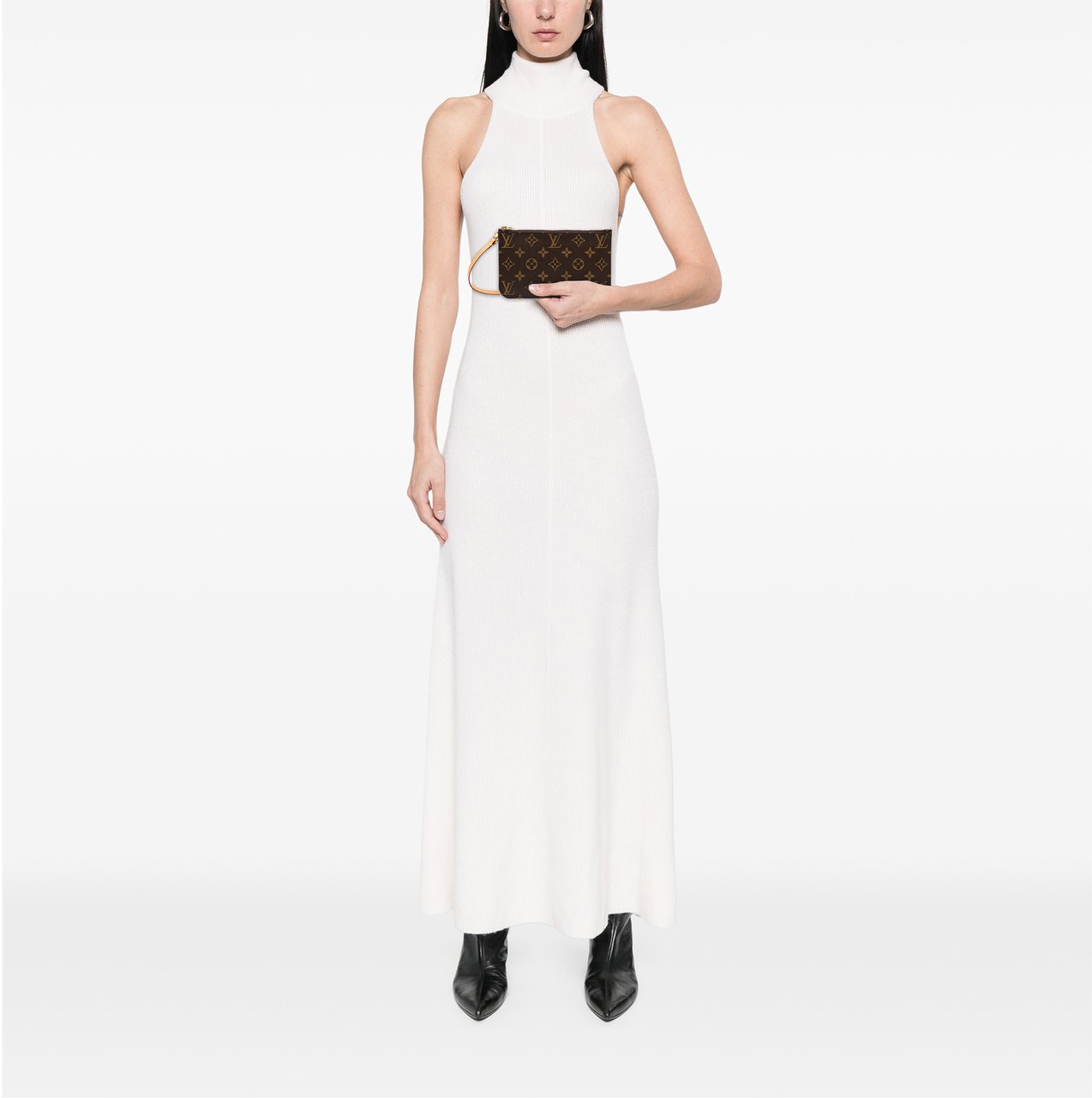 Louis Vuitton Monogram Neverfull Pochette PM Bruin