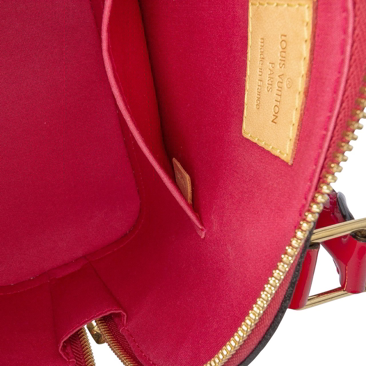 Louis Vuitton Monogram Vernis Alma BB Rood