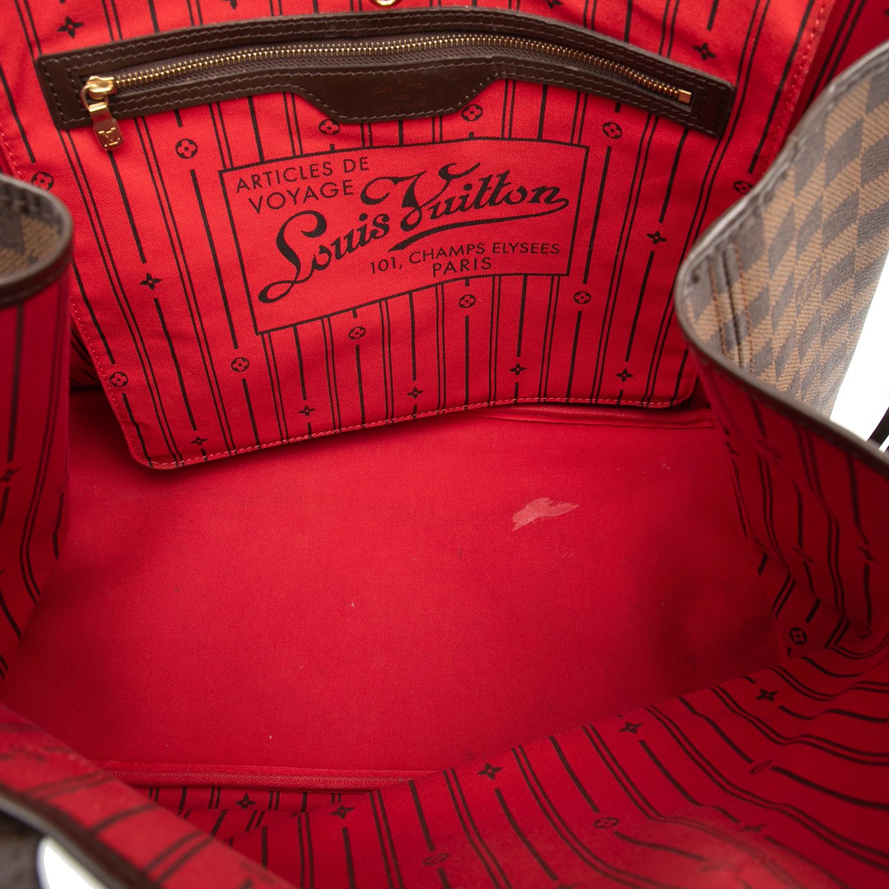 Louis Vuitton Damier Ebene Neverfull GM Bruin