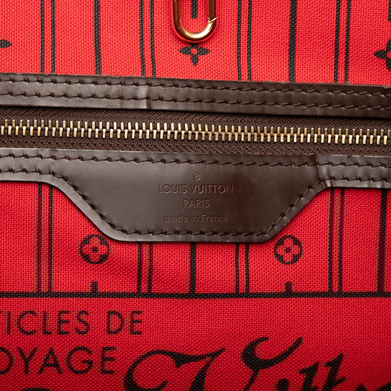 Louis Vuitton Damier Ebene Neverfull GM Bruin