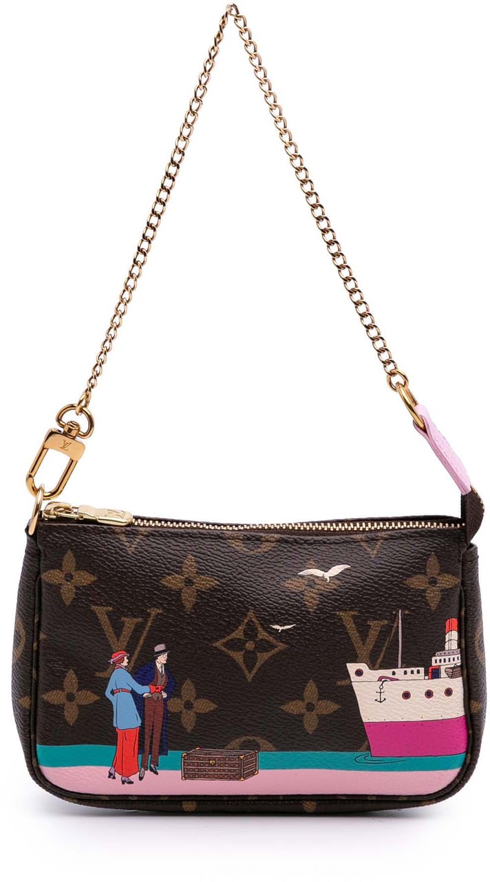 Louis Vuitton Monogram Transatlantic Mini Pochette Accessoires Bruin