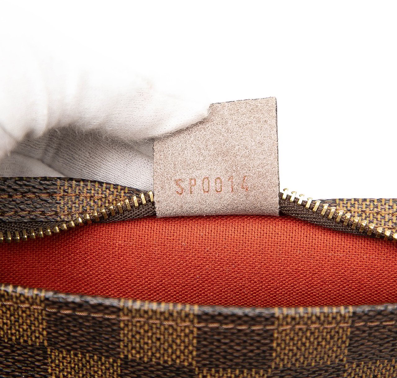 Louis Vuitton Damier Ebene Trousse Pochette Bruin