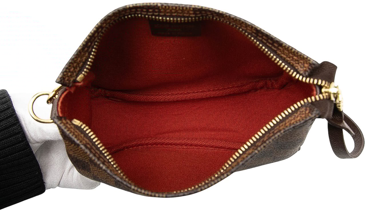 Louis Vuitton Damier Ebene Trousse Pochette Bruin