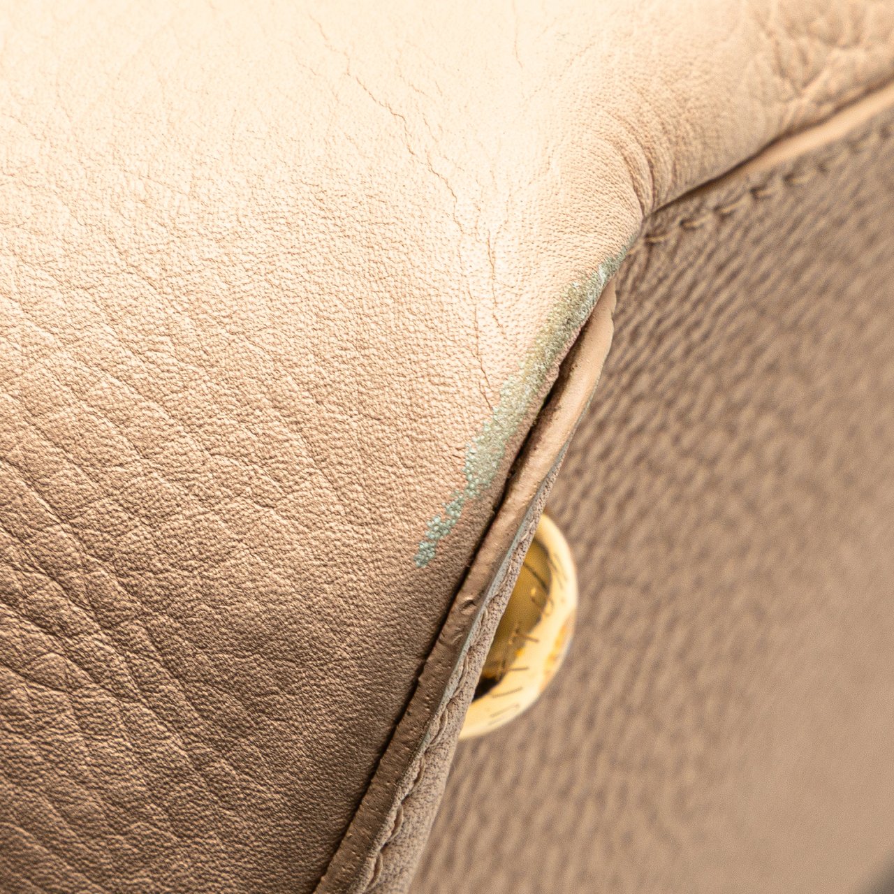 Louis Vuitton Taurillon Studdy Capucines MM Bruin