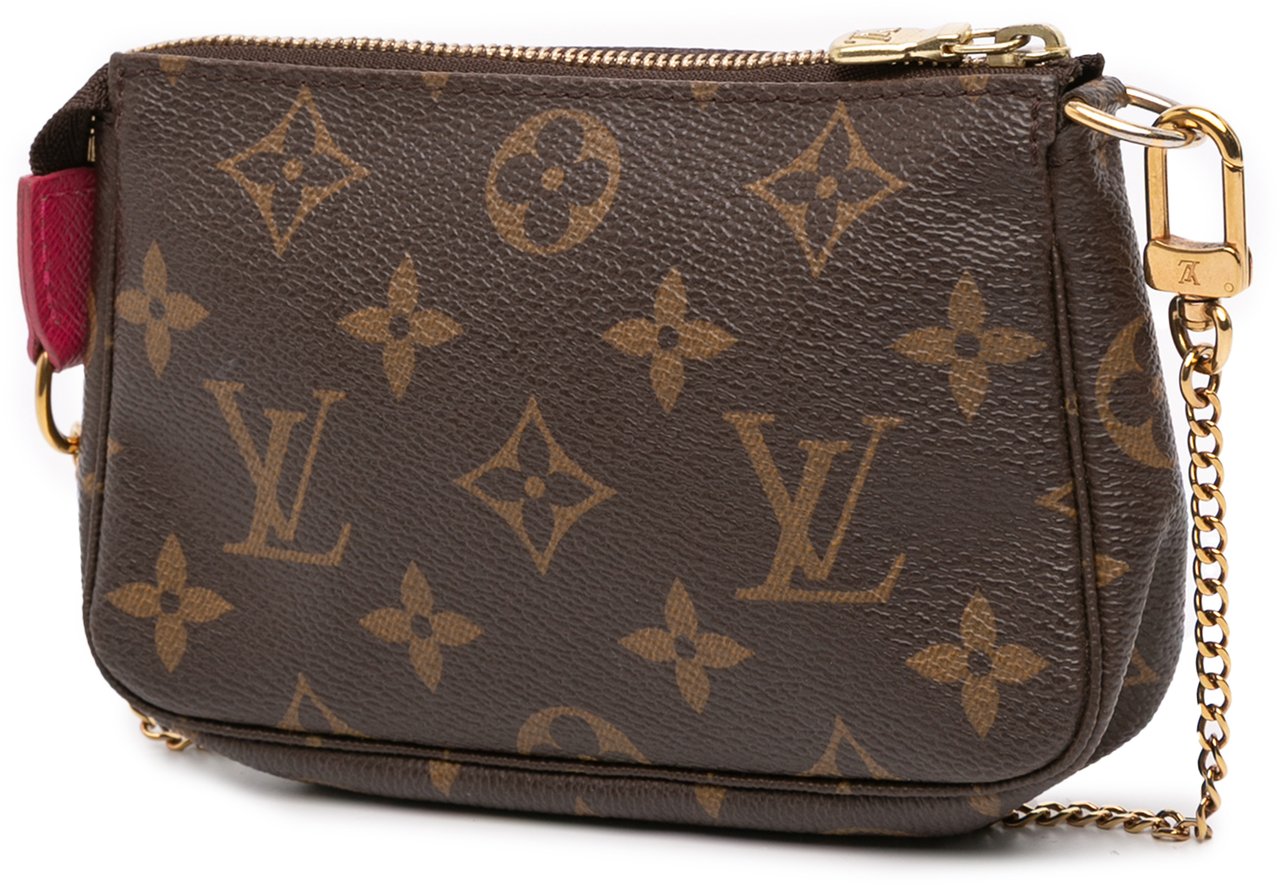 Louis Vuitton Monogram Giraffe Christmas Mini Pochette Accessoires Bruin