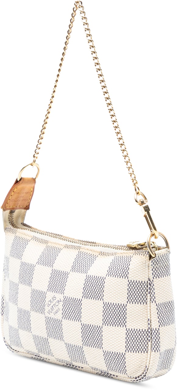 Louis Vuitton Damier Azur Mini Pochette Accessoires Wit