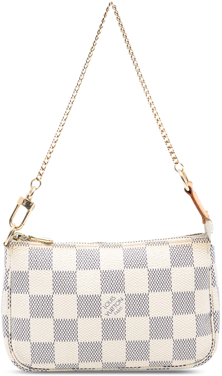 Louis Vuitton Damier Azur Mini Pochette Accessoires Wit