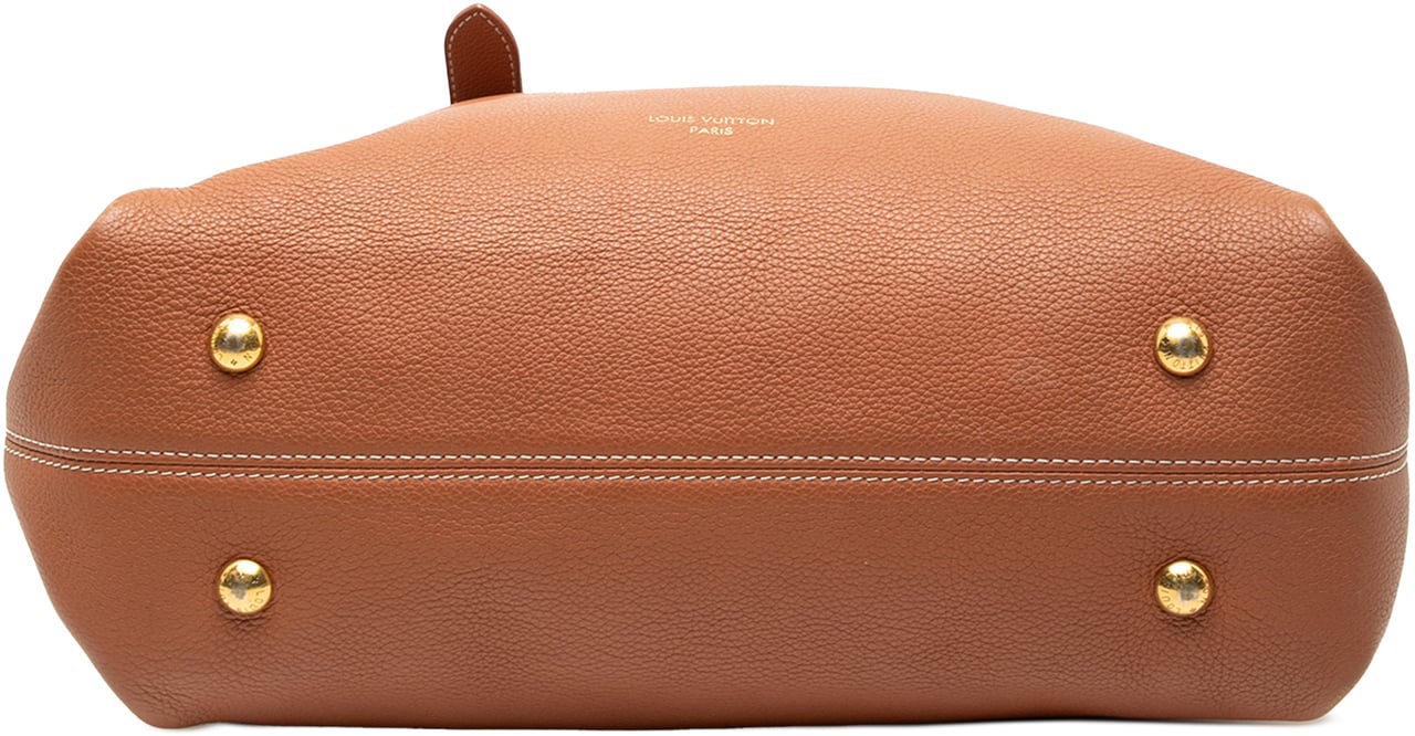 Louis Vuitton Grained Calfskin Low Key Cabas MM Bruin