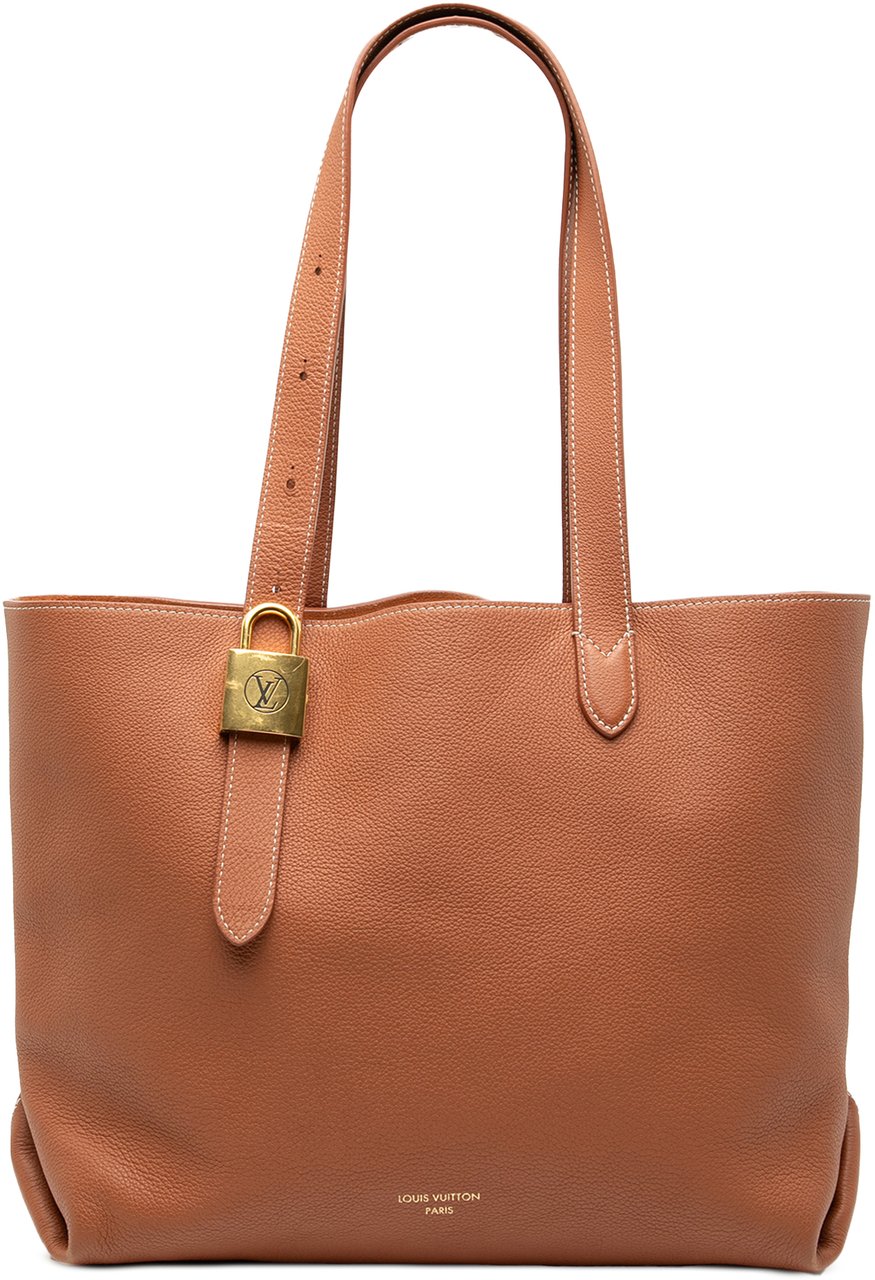 Louis Vuitton Grained Calfskin Low Key Cabas MM Bruin