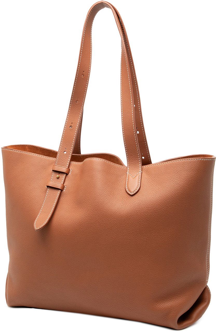 Louis Vuitton Grained Calfskin Low Key Cabas MM Bruin