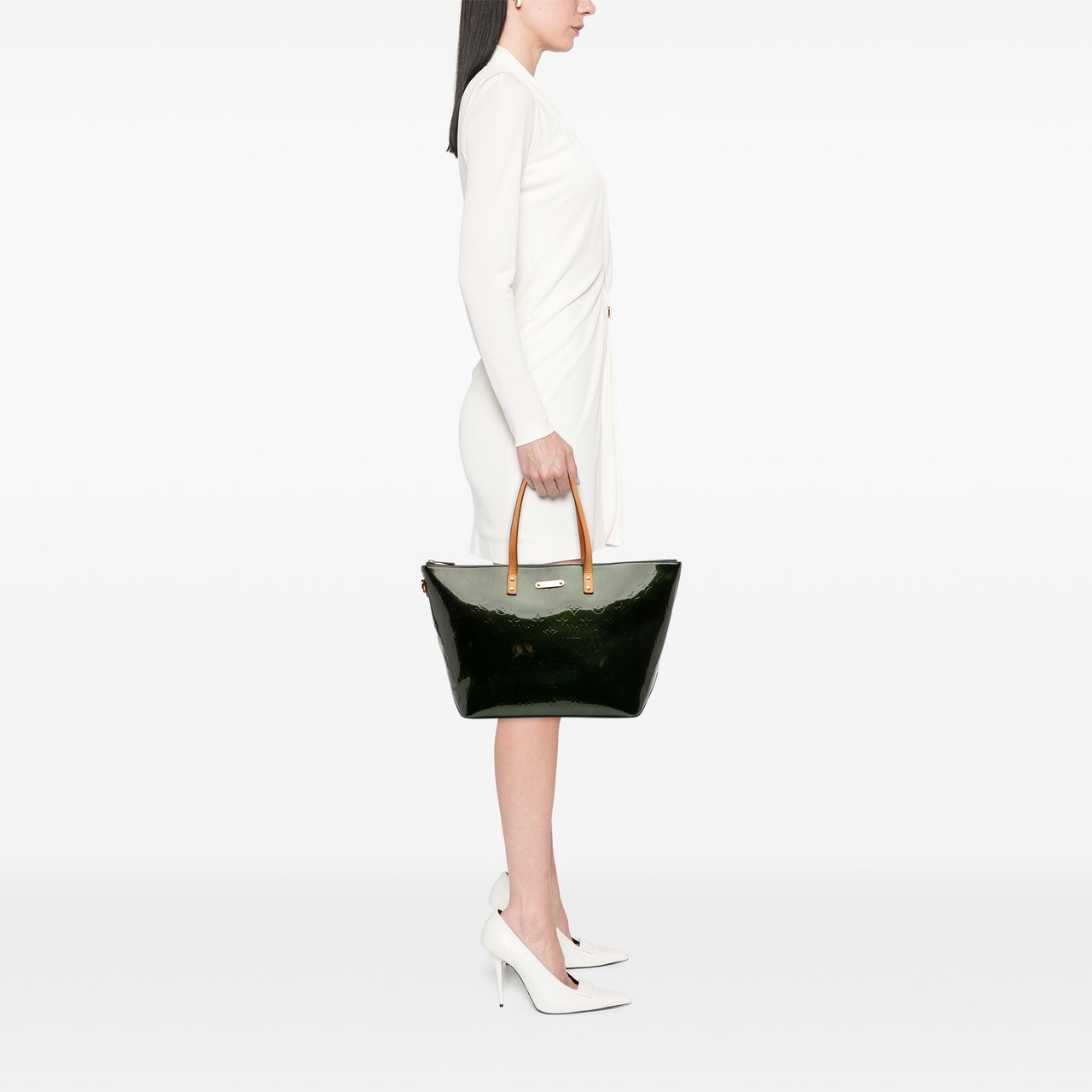 Louis Vuitton Monogram Vernis Bellevue GM Groen