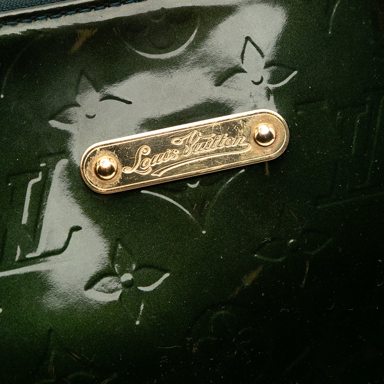Louis Vuitton Monogram Vernis Bellevue GM Groen