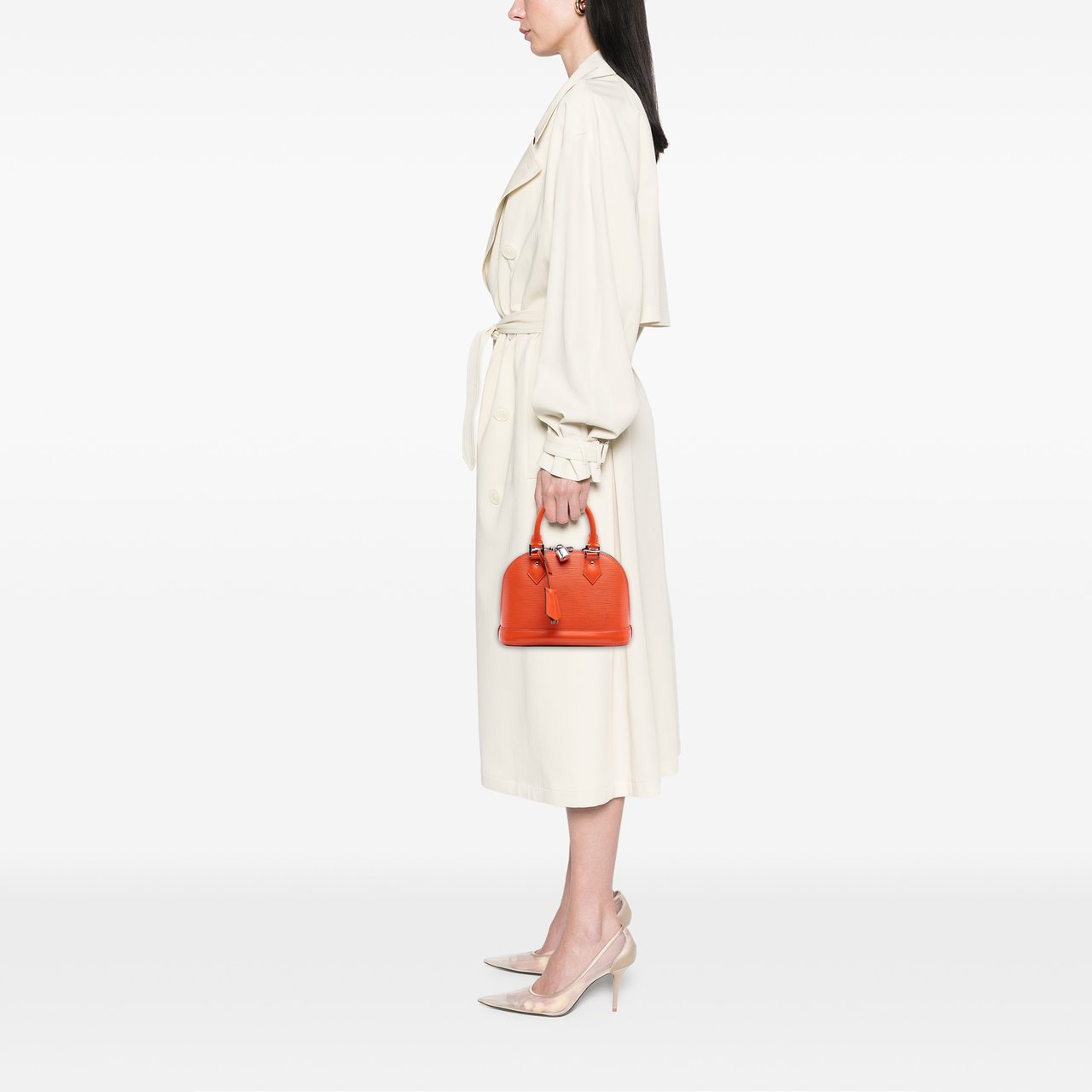 Louis Vuitton Epi Alma BB Oranje