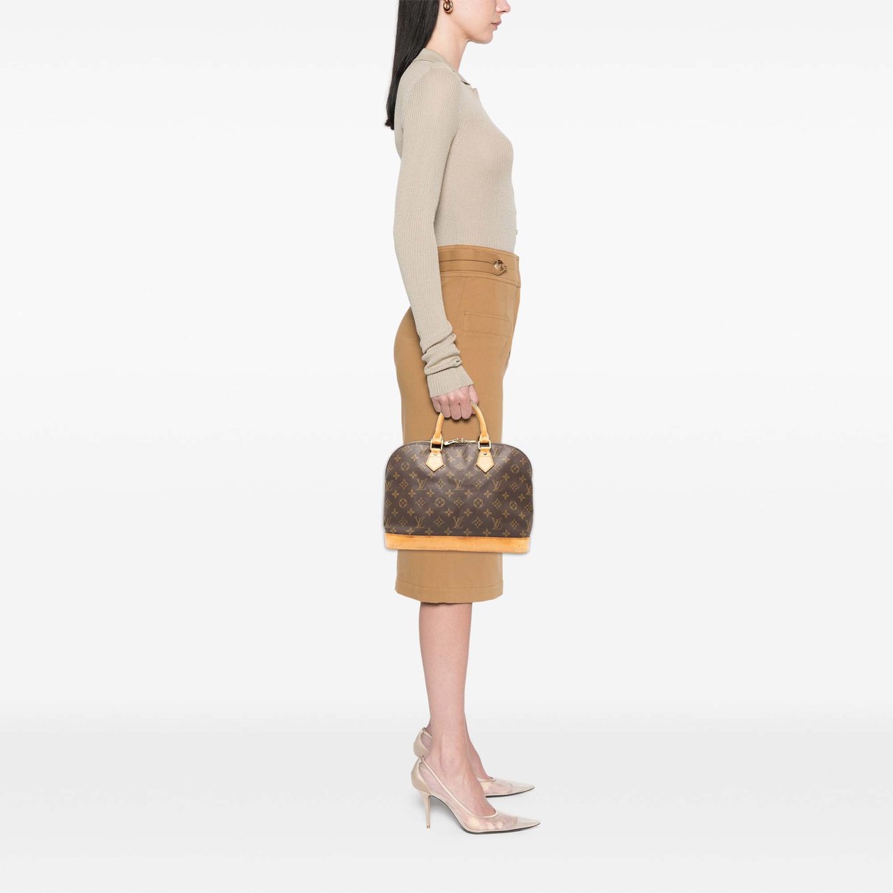 Louis Vuitton Monogram Alma PM Bruin
