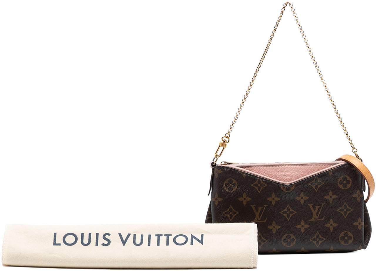 Louis Vuitton Monogram Pallas Clutch Bruin