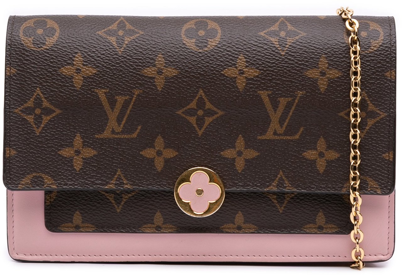 Louis Vuitton Monogram Flore Wallet On Chain Bruin