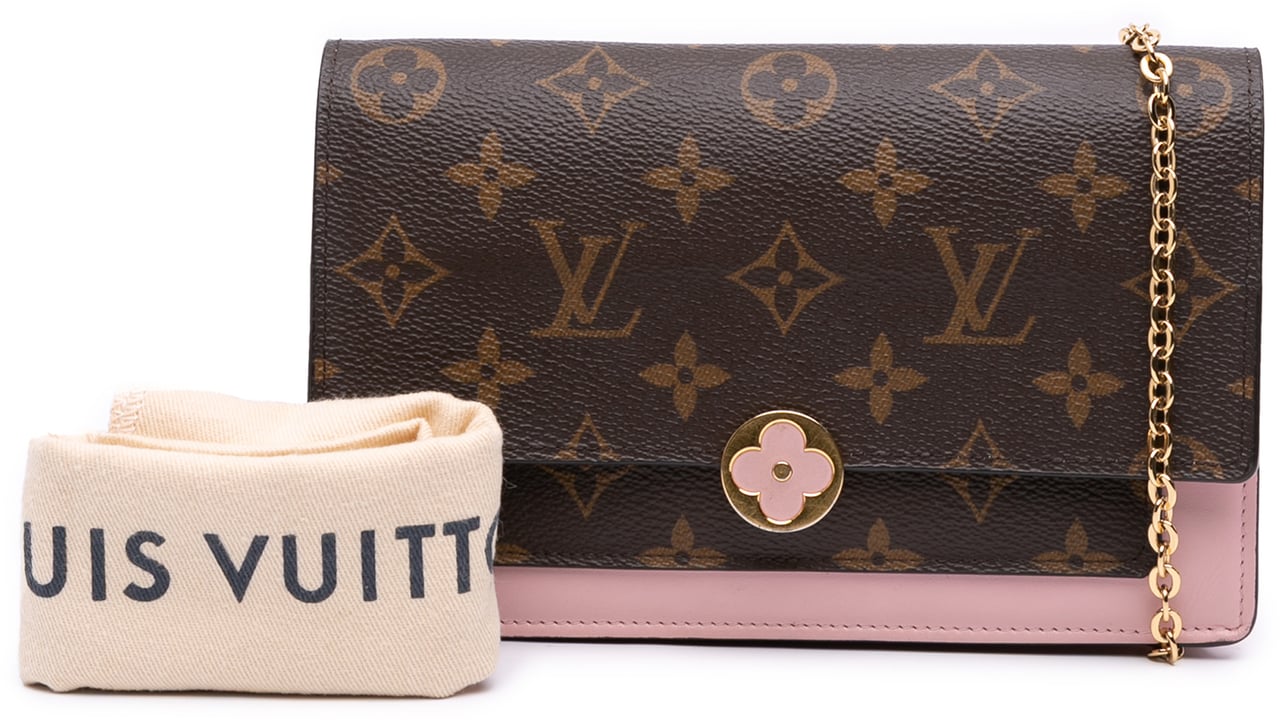 Louis Vuitton Monogram Flore Wallet On Chain Bruin