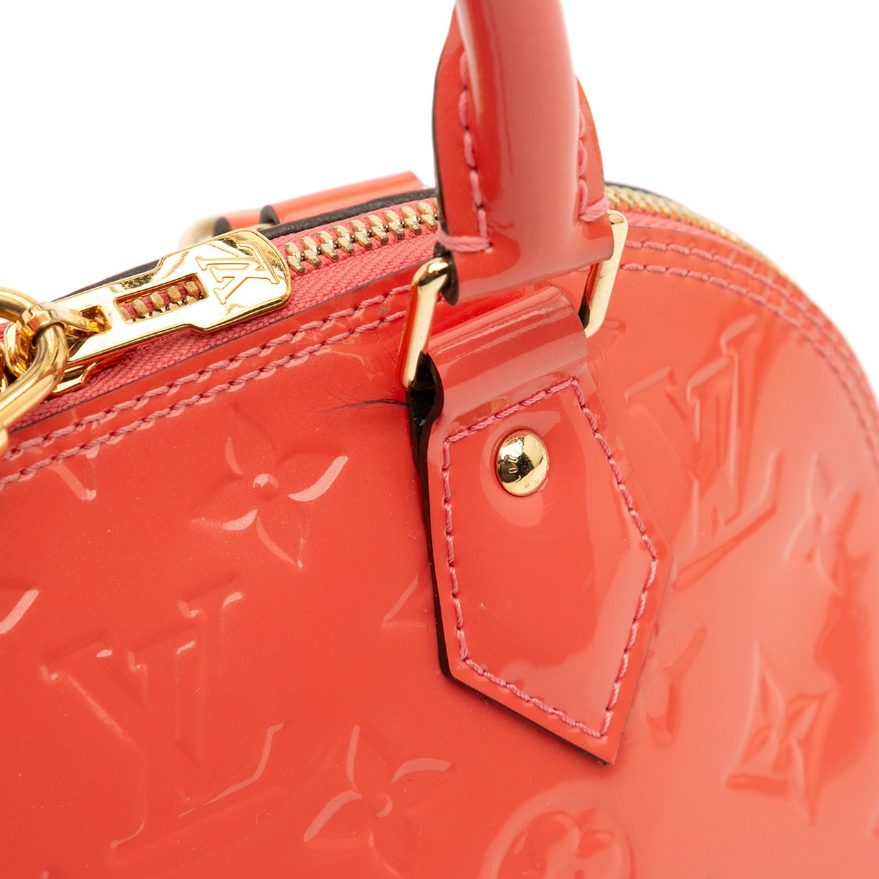 Louis Vuitton Monogram Vernis Alma BB Oranje