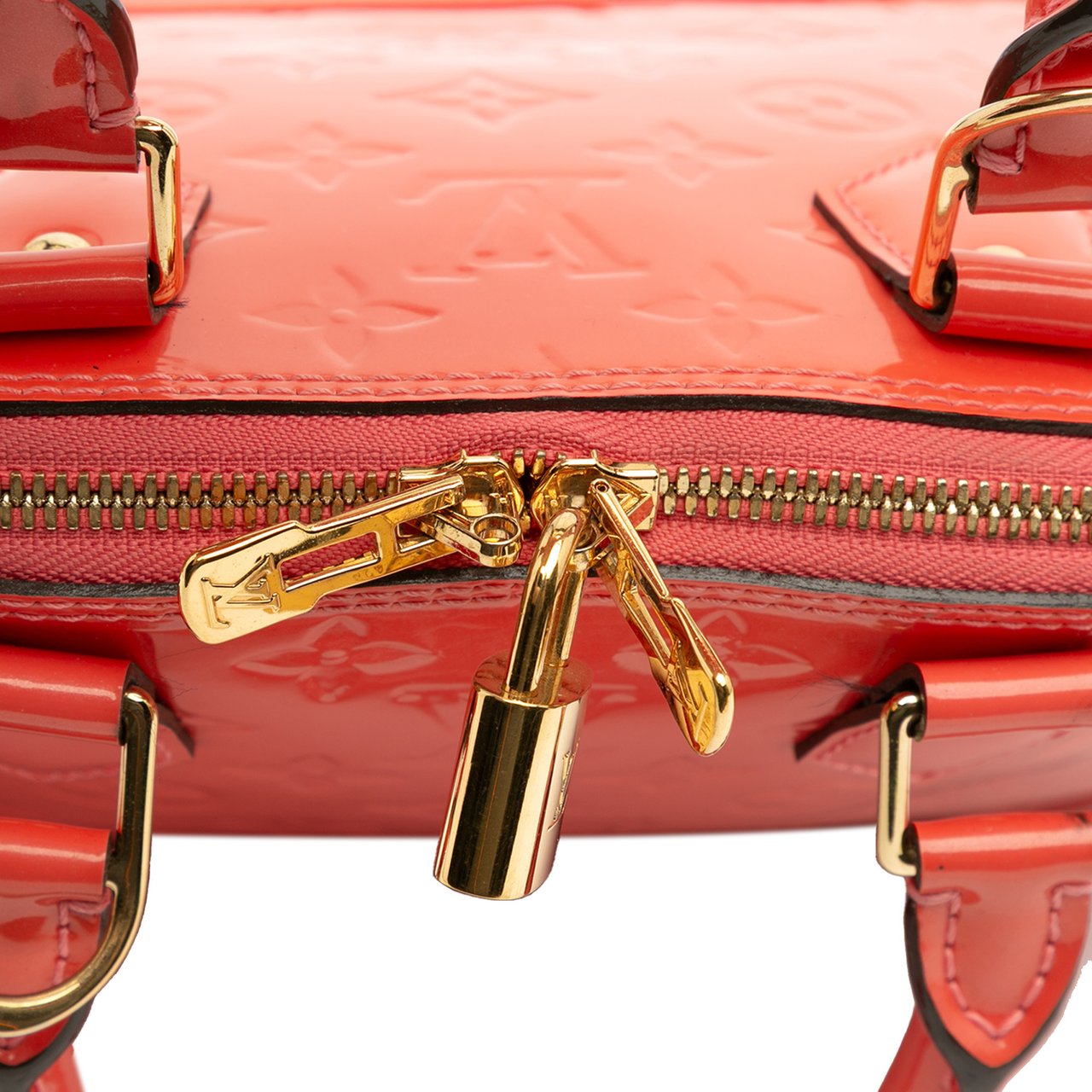 Louis Vuitton Monogram Vernis Alma BB Oranje