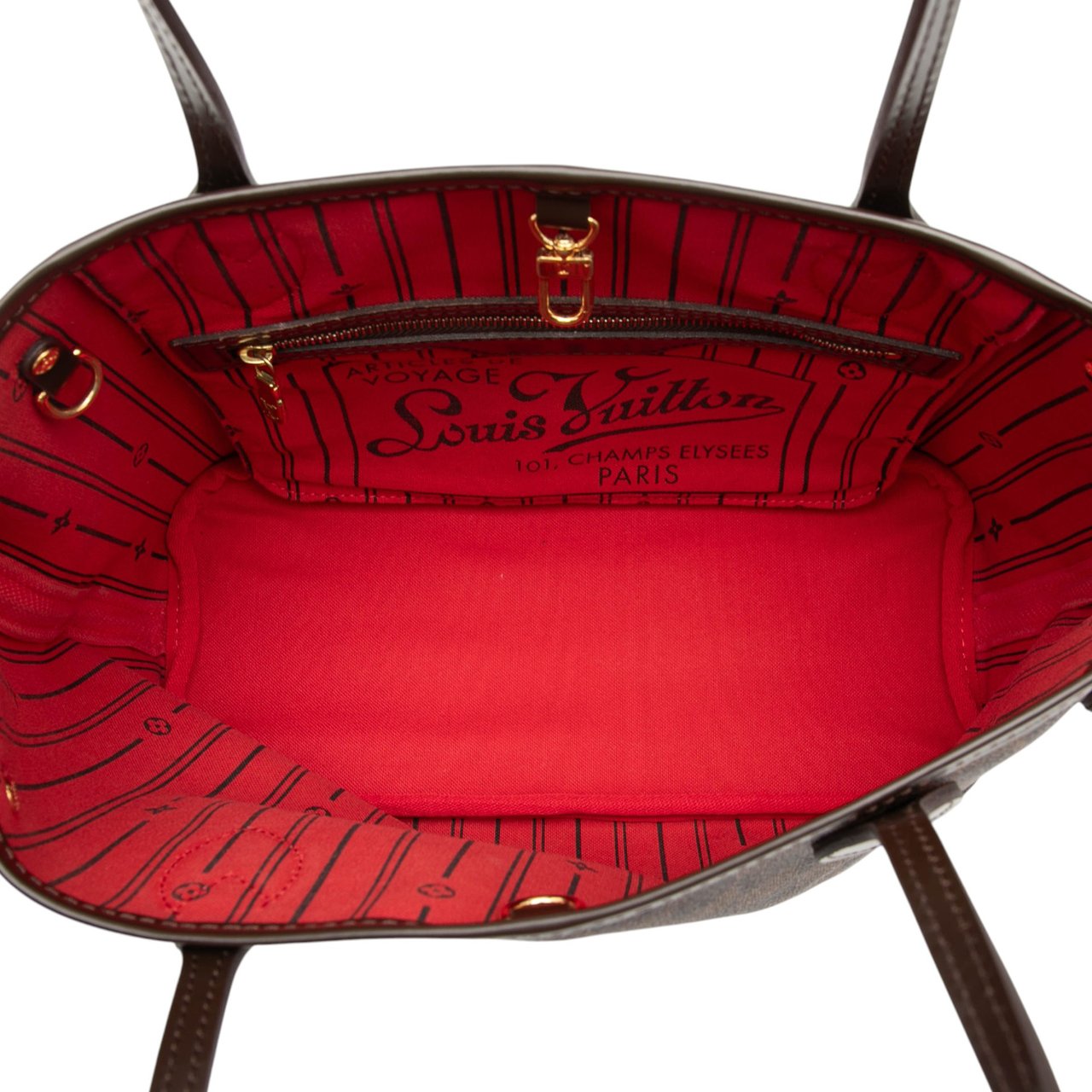 Louis Vuitton Damier Ebene Neverfull PM Bruin